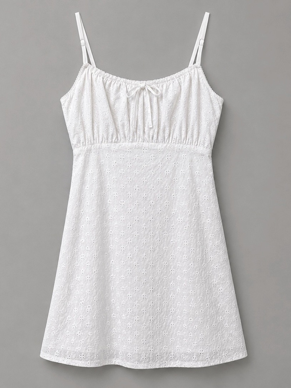 RSQ White Eyelet Slip Mini Dress Girls XL Cotton Sundress